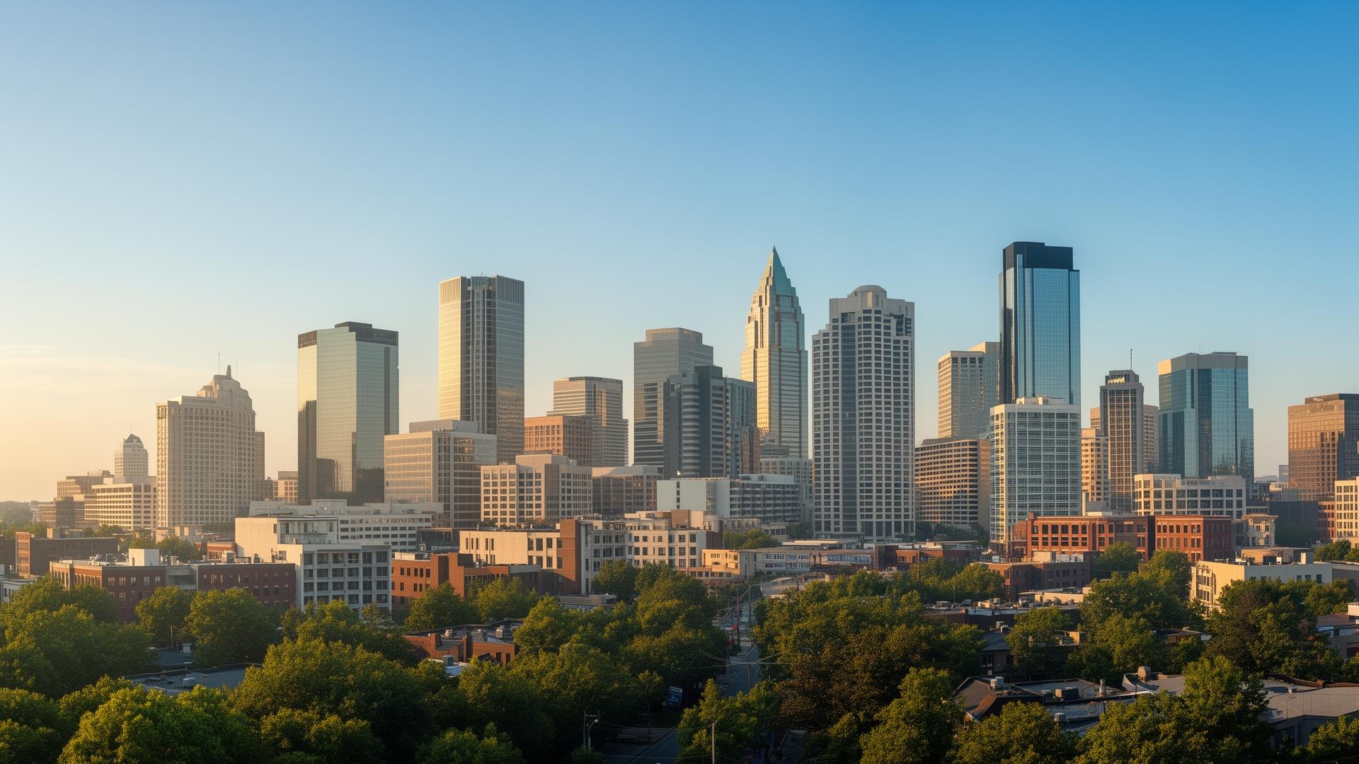 North Carolina daytime skyline